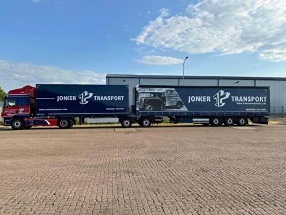 LZV Combinatie onderweg in Nederland